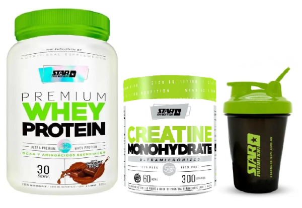 Producto - Combo Platinum Whey Protein 2 Lb + Creatina Monohidrato 300g en Pote + shaker