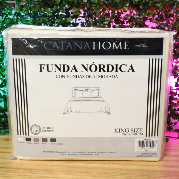 Producto - FUNDA NORDICA CATANA C/FUNDA ALMOHADA KING