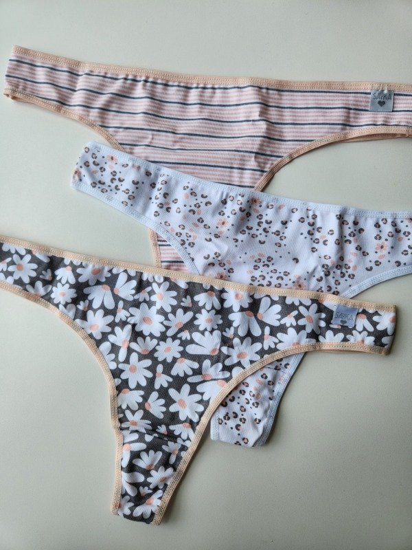 Producto - Pack x3 colaless de algodón estampadas - 10206