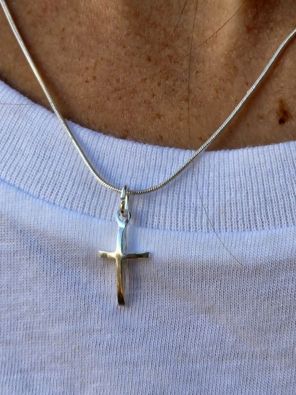 Producto - Collar cruz de plata - 0