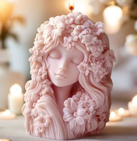 Producto - MOLDE FIGURA MUJER CON FLORES 7X9CM #SN