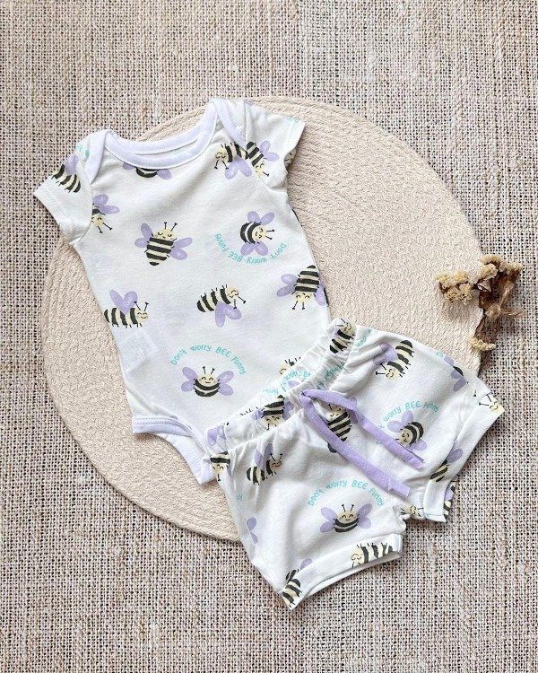 Producto - CONJUNTO MINI ABEJITAS LILA