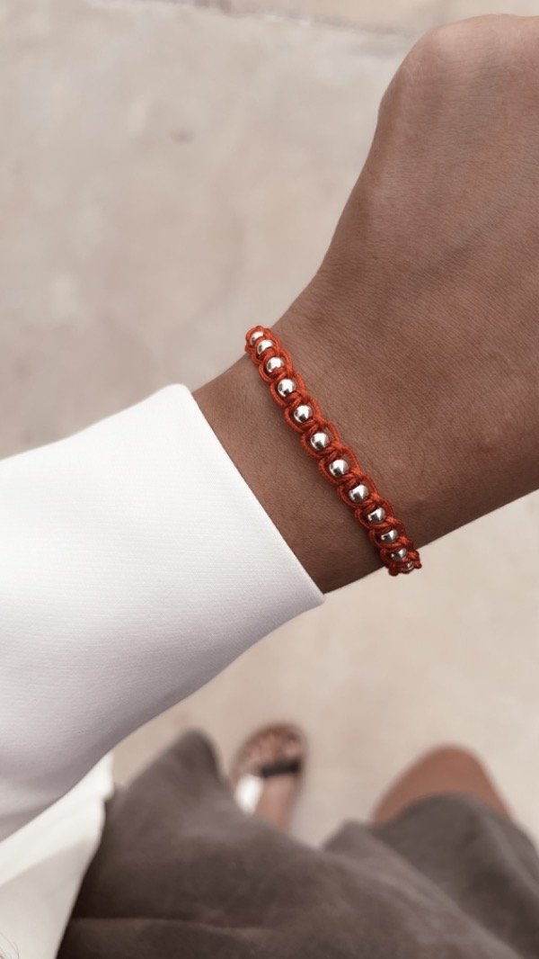 Producto - Pulsera Hilo Rojo con bolitas AB