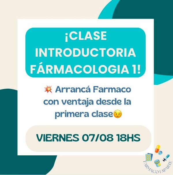 Producto - Clase Introductoria de Farmaco 1
