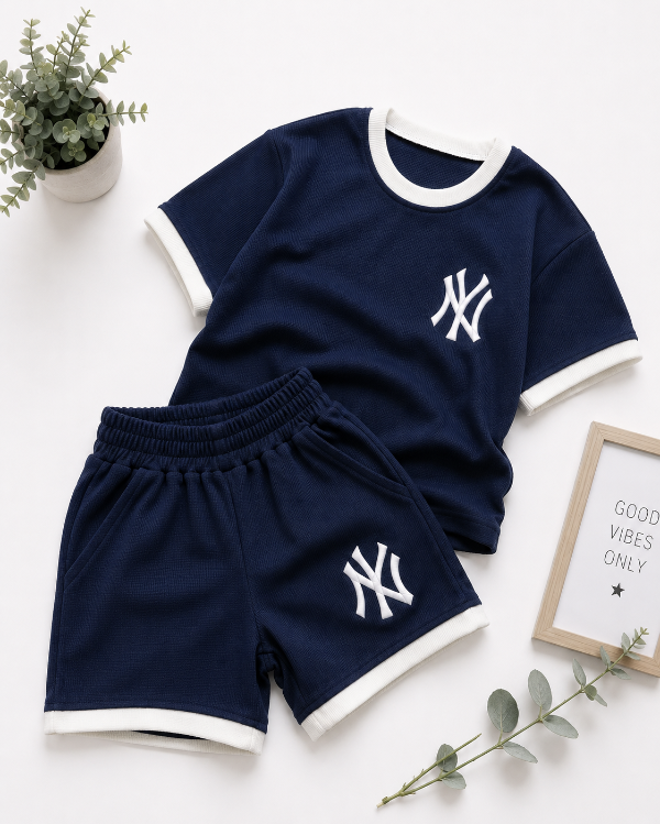 Producto - CONJUNTO LOGAN AZUL (REMERA + SHORT)