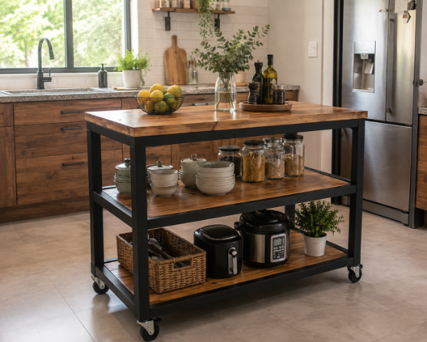 Producto - Isla de cocina charly. Barra con ruedas - 0