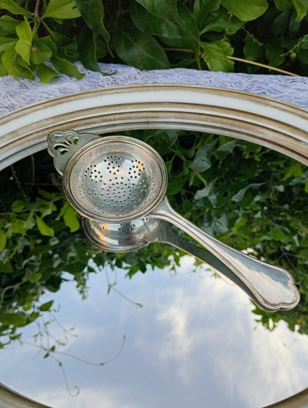 Producto - Colador de té bañado en plata Nacional Toledo