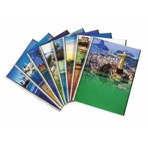 Producto - CUADERNO 16X21CM CUADRICULADO 42HOJAS TAPA FLEXIBLE CON ESPIRAL