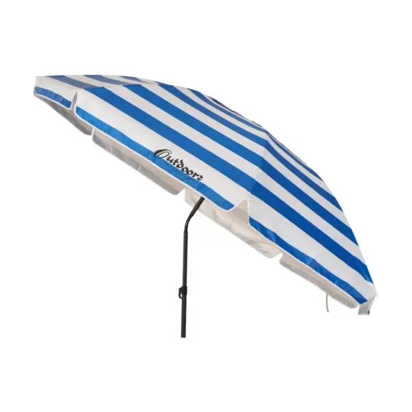 Producto - SOMBRILLA RAYADA 220 CM ALUMINIZADA CON RESORTE Y DEFLECTOR