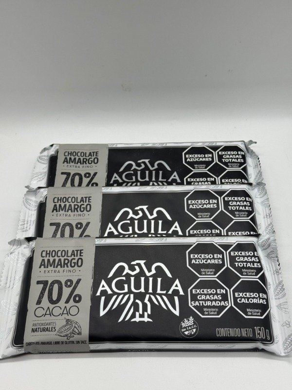Producto - Chocolate amargo Águila al 70 x 150 grs
