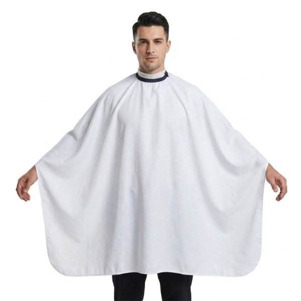 Producto - Capa Profesional Blanca con Cuello de Silicona