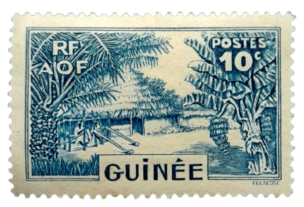 Producto - Guinea Francesa 10 Centimes (1938) Yt: FR-GU129 Nueva