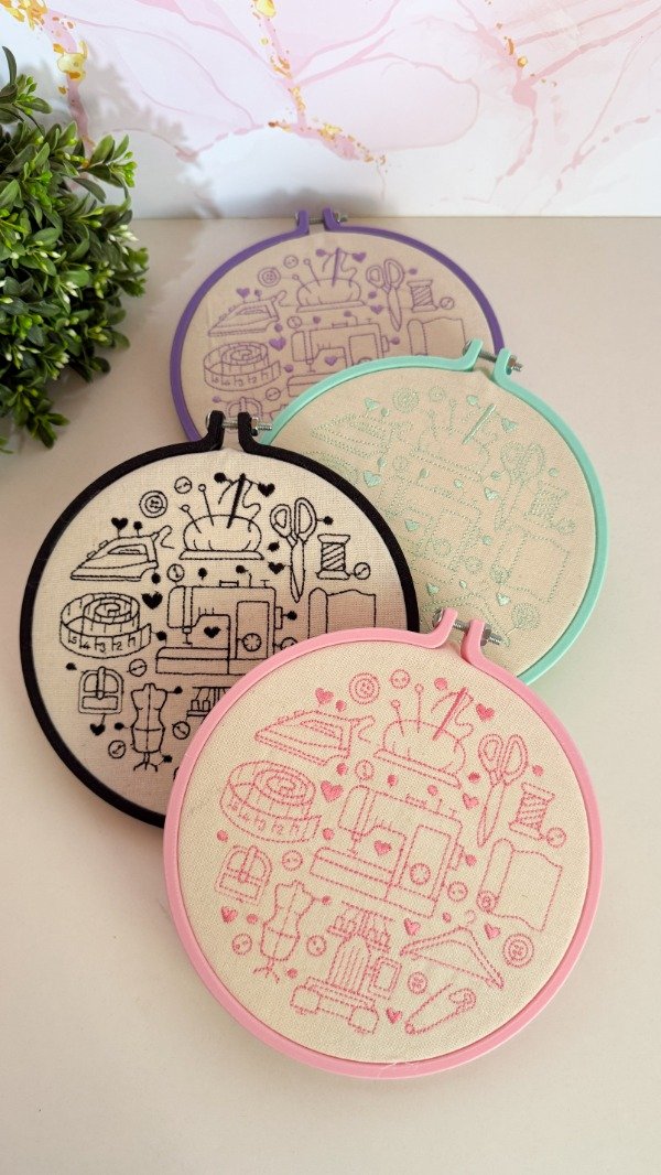 Producto - Cuadrito  bordado ''Elementos de costura''