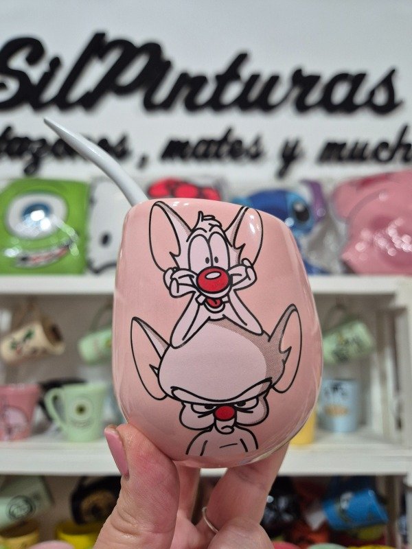 Producto - Mate ovo Pinky y Cerebro