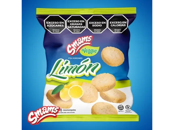 Producto - Galletitas polvorón limón Veggie Smams