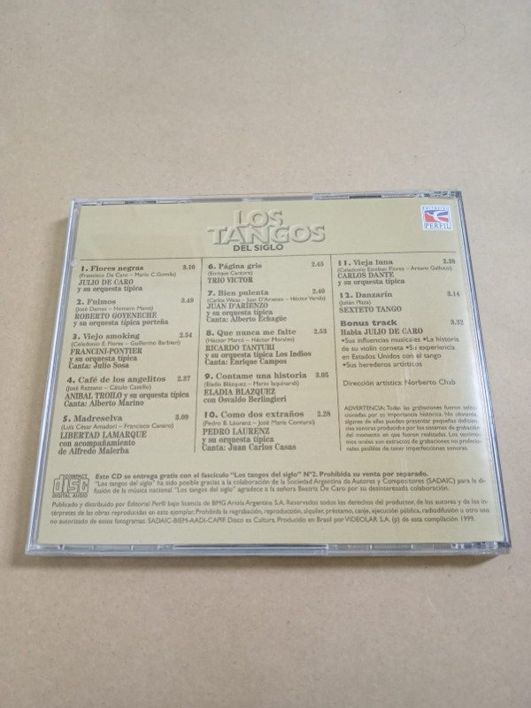 Producto - Los tangos del siglo #2 - Julio De Caro - Perfil 1999 - 1