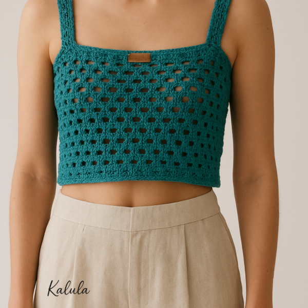 Producto - Musculosa Azul Petróleo