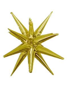 Producto - Estrella puntas 20" dorada x1