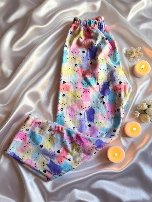 Producto - Pantalon Polar Gatitos Colores