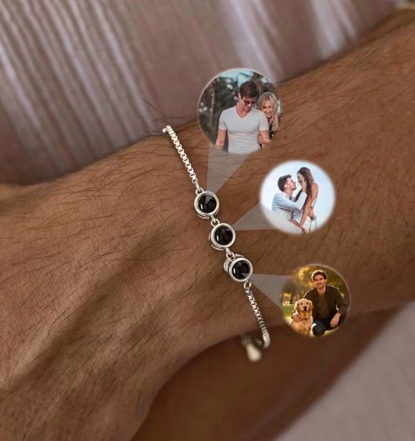 Producto - Pulsera 3 fotos proyección hombre