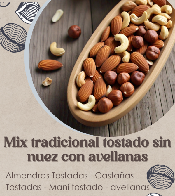 Producto - Mix tradicional tostado sin nuez con avellanas