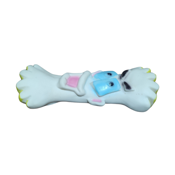 Producto - Juguete para perros con chifle sonoro modelo hueso con cara - 1