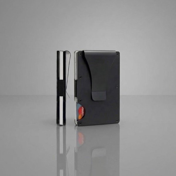 Producto - BILLETERA TARJETERO MINIMALISTA ANTIROBO CLIP PARA BILLETES Y PROTECCIÓN RFID