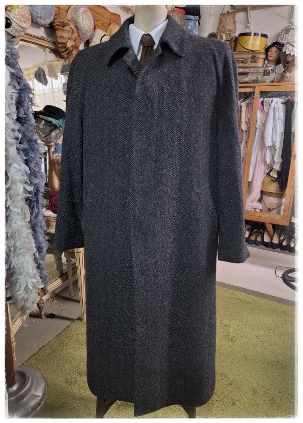 Producto - Sobretodo de Lana gris diseño espiga