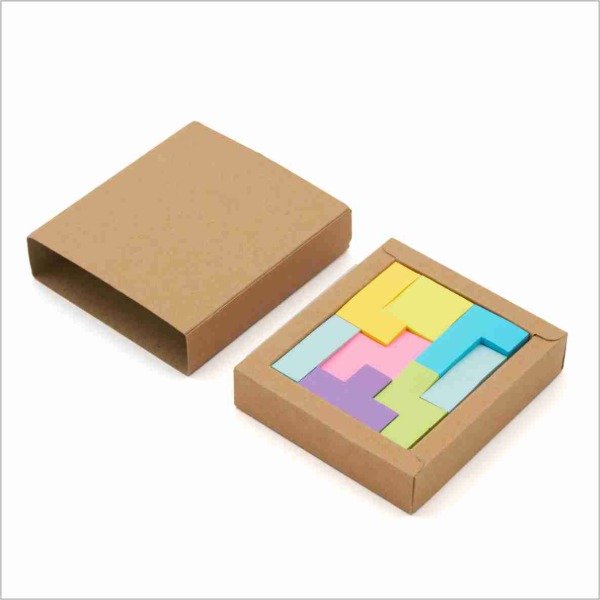 Producto - Set de notas adhesivas con diseño tipo Tetrix. ZD