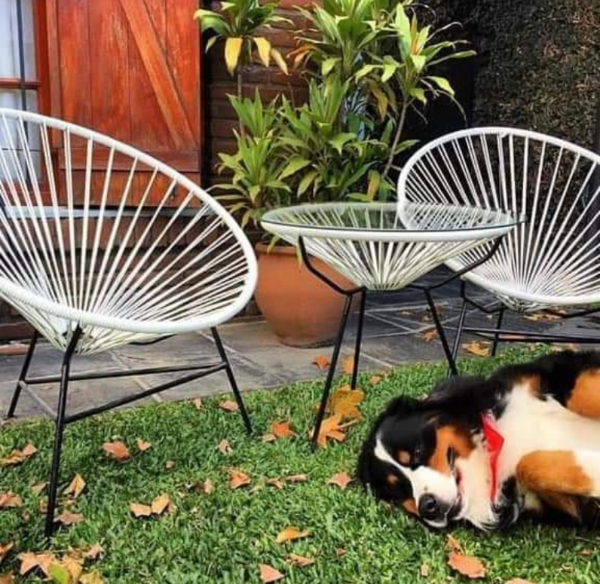 Producto - Juego de 2 Sillones Pomona + Mesa Redonda
