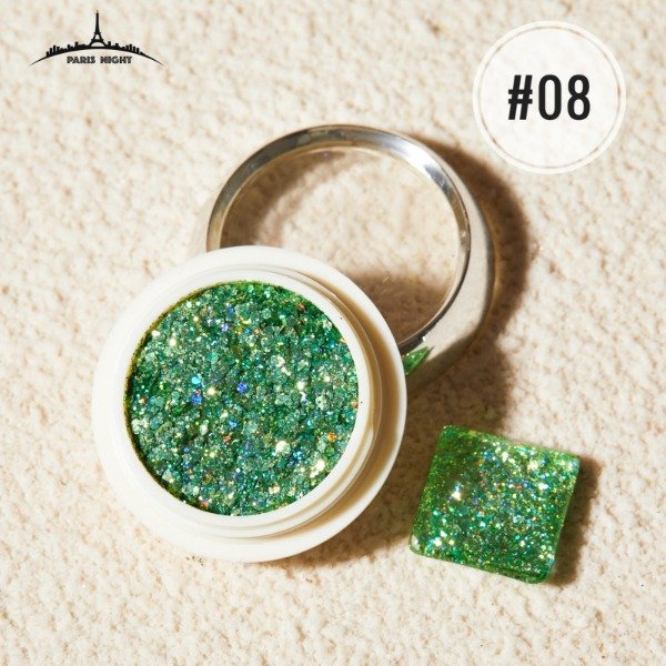 Producto - Glitter Pluma de Pavo #08