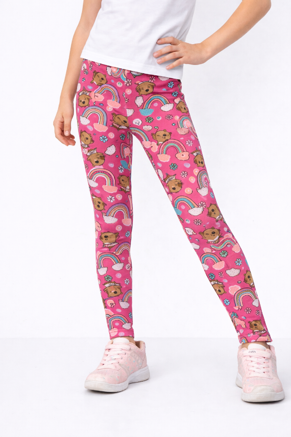 Producto - CALZAS LYCRA FRIZADAS NIÑA ESTAMPADAS
