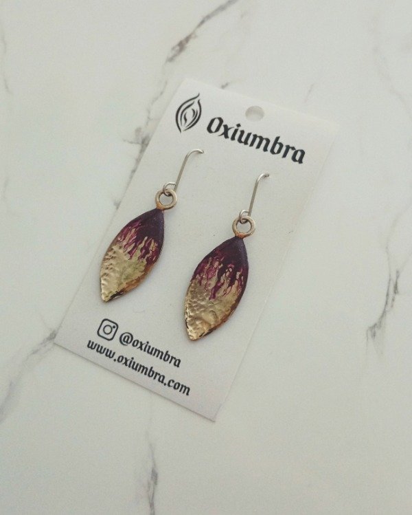 Producto - Aros Ova (plateado y violeta)