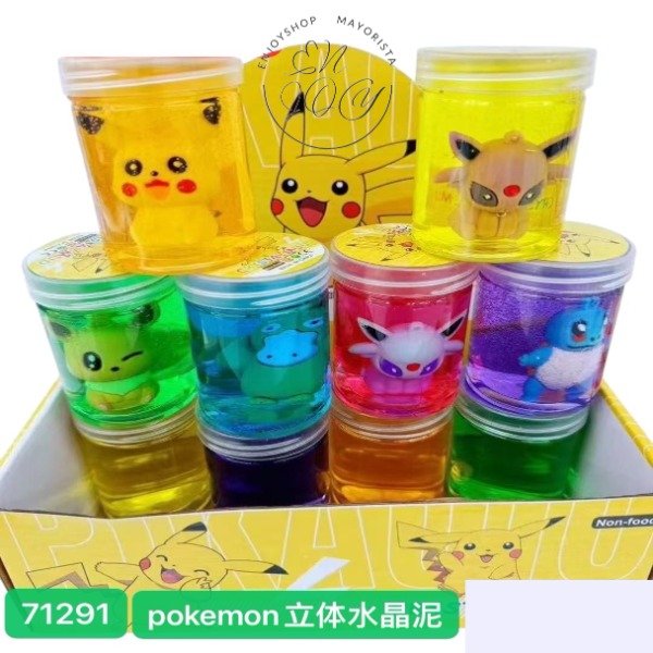 Producto - Pote Slime Masa Elastica POKEMON Souvenir Regalo