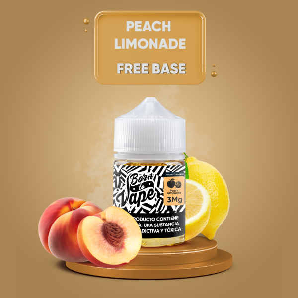 Producto - (FREEBASE) BORN TO VAPE 60ML 3MG - PEACH LEMONADE