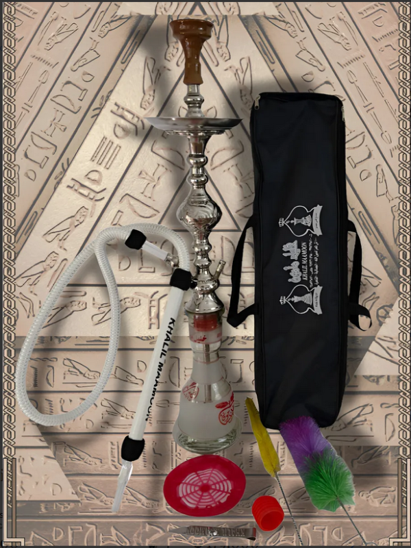 Producto - Narguile Shisha Khalil Mamoon C/estuche + cepillos y gomas de repuesto