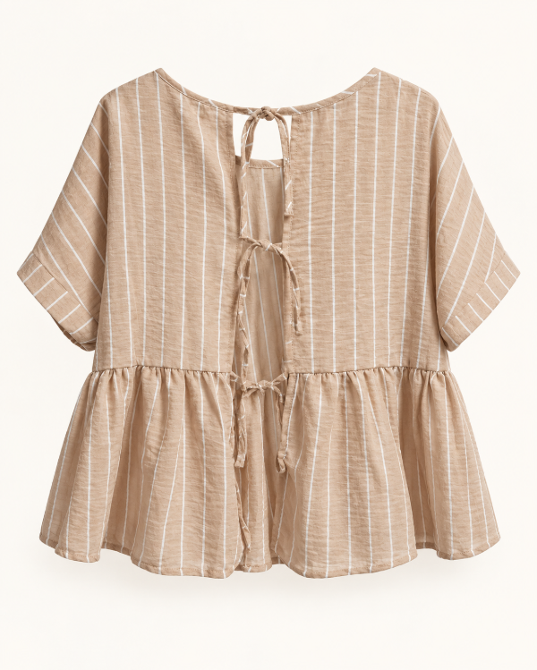 Producto - Blusa Rayada Abierta Atras - 4
