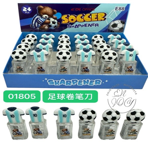 Producto - CAJA X24 Sacapunta Escolar Con Deposito FUTBOL 01805