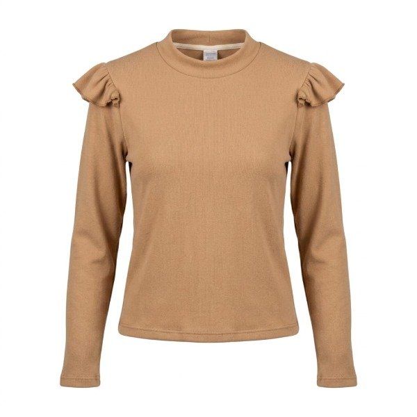Producto - Remera con volado Beige