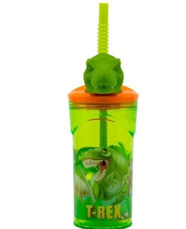 Producto - VASO INFANTIL DINOSAURIOS CON FIGURA 3D 360ML