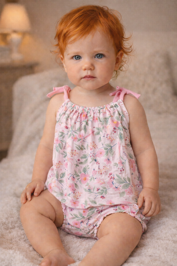 Producto - Remera y bombachon flores rosa