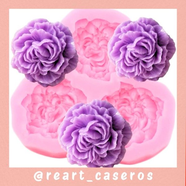 Producto - Molde Mini Peonias x 3