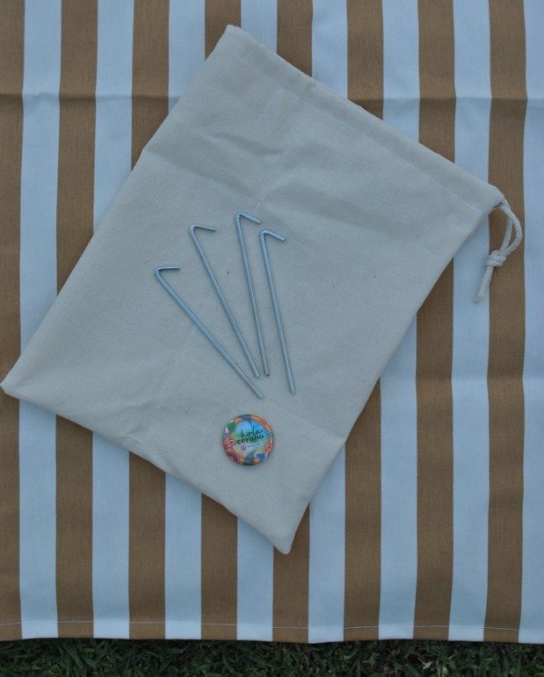 Producto - Lona Picnic Marrón y Blanco