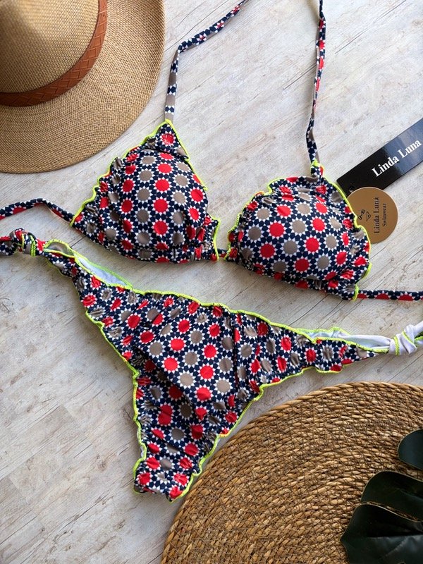 Producto - Bikini art 30032 azul y rojo