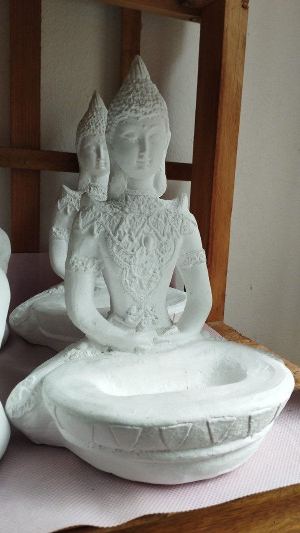 Producto - meditacion - guerrera lampara de sal 25x15cm