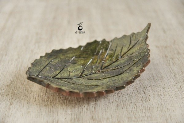 Producto - Bandeja Hoja de Cerámica Artesanal  Pieza Única de Autor - 1