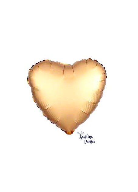 Producto - Globo Corazón Dorado Satinado 18"