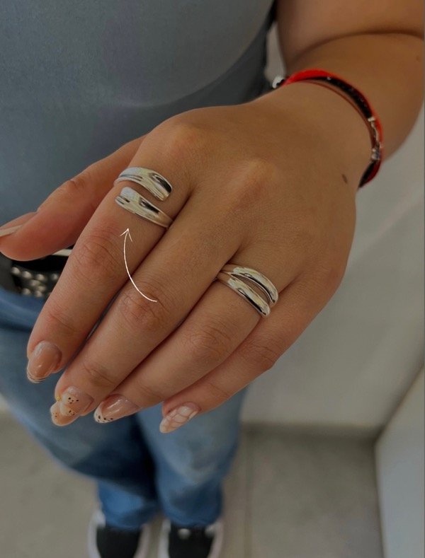 Producto - Anillo ajustable doble liso