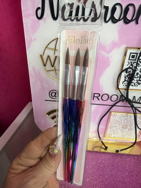 Producto - Set de pinceles para acrilico x3 unidades tornazolados eloise