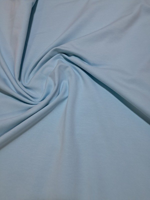 Producto - Algodón con lycra Liso celeste